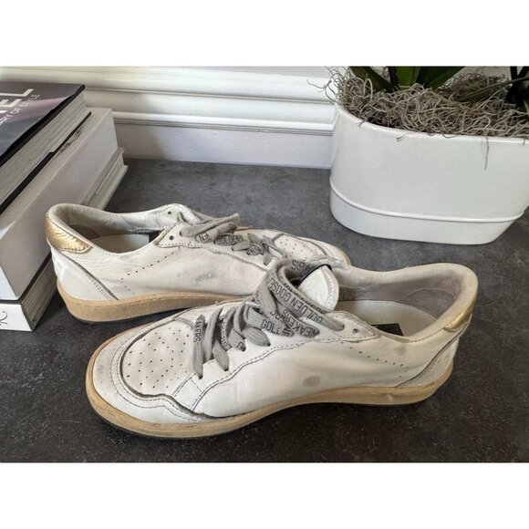 Golden Goose Ballstar 'Milk Gold' Gold Star Size 37 7 - Picture 6 of 9